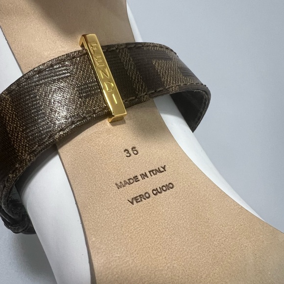 Fendi Wo Patent Neoprene Mary Jane Pumps Heels White Women’s EU 36/US 6 - Picture 9 of 11